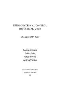 OBLIGATORIO INTRODUCCION AL CONTROL INDUSTRIAL