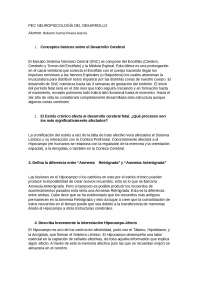 PEC Neuropsicología del Desarrollo