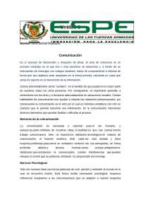 Resumen sobre la comunicación