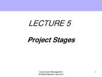 Project Stages in Construction Management: A Comprehensive Overview