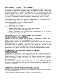 Smaltimento dei liquami