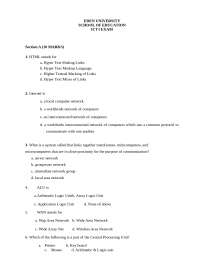 ICT1 Exam: Fundamentals of Computing and Web Technologies