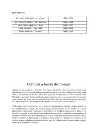 Alteridad en los tiempo