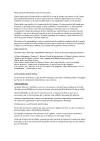 Percepcion sensorial segun Platon