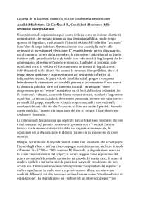 Analisi sociologica Goffman