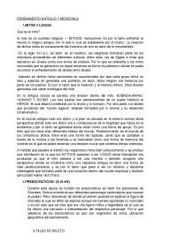 Pensamiento Antiguo y medieval