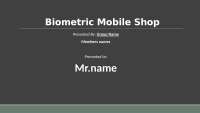 Biometric POS System