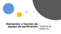 Sistemas de perforacion