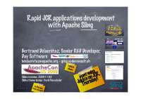 Rapid JCR application development through Apache Sling - Docsity