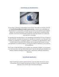 Aprendizaje por descubrimiento vs Aprendizaje significativo