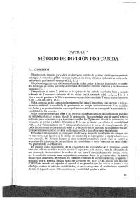 Resumen de divison por cabida