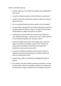Práctica poder judicial | Ejercicios de Derecho Constitucional | Docsity