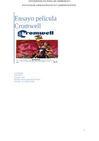 ensayo de pelicula cromwell