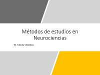 Métodos de estudio en neurociencias