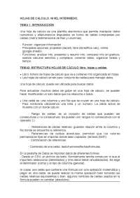 HOJAS DE CALCULO APUNTES