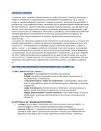 Resumen Atención y Memoria