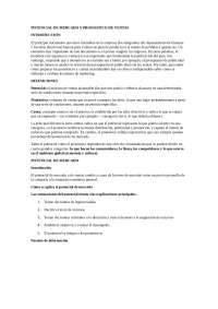 Potencial y Pronostico de Ventas