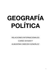 Geografia política apuntes de todo el curso