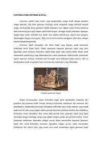 Generator Listrik Kapal