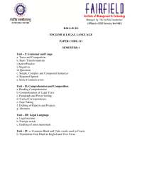 legal english for 1st year ip