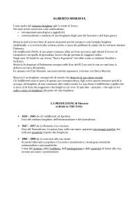 ALBERTO MORAVIA Cenni di vita + Poetica e opere Docsity