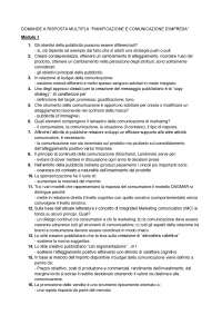 Domande a risposta multipla Prof Tedeschi