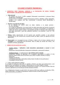 Protección de Datos Personales: Resumen de la LOPD y el Reglamento Europeo - Prof. Cuadrad