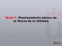 Teoría de la Utilidad: Relaciones de Equivalencia y Orden - Prof. 17026