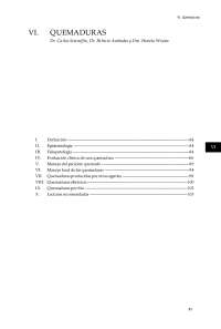 clasificacion y descripcion de quemaduras
