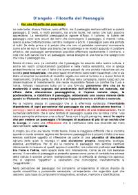 D Angelo Filosofia Del Paesaggio Docsity