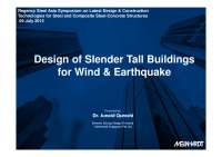 Design of Slender Tall Buildings for Wind and Earthquake