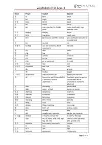 Chino hsk1 vocabulario examen