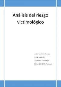 Informe victimologico