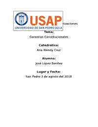 Garantías Constitucionales en Honduras