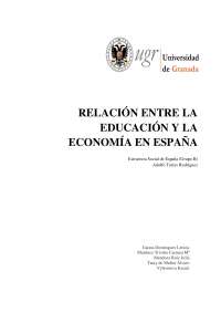 Trabajo sobre la educación en España, de la forma de educación que existe, como se da esa educación en la actualidad y como se daba.
