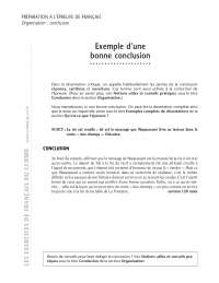 exemple dune bonne conclusion docsity
