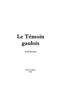 Le témoin gaulois, Au Fil des jours | Notes Littérature | Docsity