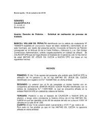 Modelo Derecho De Peticion Docsity