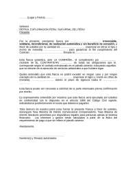 Modelo De Carta Fianza Docsity