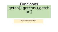 funciones getch y getchar