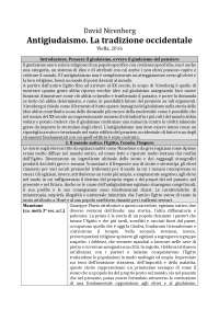 ANTIGIUDAISMO. LA TRADIZIONE OCCIDENTALE - David Nirenberg