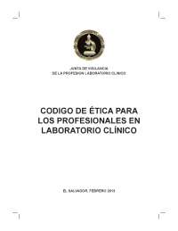 Código de ética para los profesionales en Laboratorio clínico