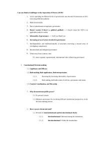 Challenges to the Separation of Powers: A Multifaceted Analysis