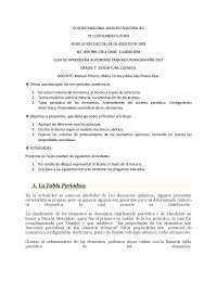 Guía de Aprendizaje Autónomo para Recuperación en Química - Grado 7