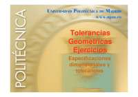 Tolerancias geométricas ejercicios