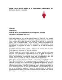 Historias de los pensamientos criminológicos como historias del presente de diversos discursos