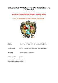 historia y evolucion de computadora e internet