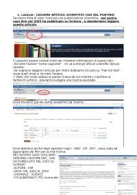 Esercizi genomica informatica