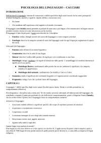 Psicologia del linguaggio - Cristina Cacciari