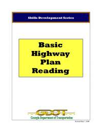 Basic Highway Plan for engineers